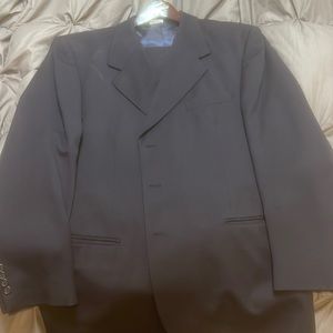 Beautiful solid blue suit with a name brand